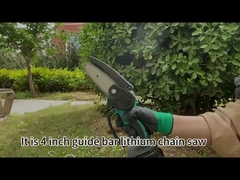 4インチ21vの手持ち型の小型チェーンソー ブラシレス モーター小型単一手のチェーンソー