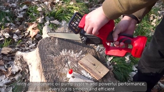 8インチ充電式バッテリーチェーンソー