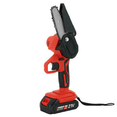 Factory Direct Sale 21V 4 Inch Single Hand Cordless Battery Chain Saw Mini Electric Chainsaw