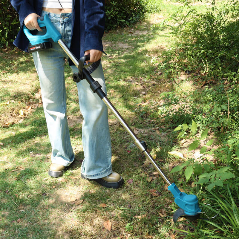 Portable Electric Grass Cutter Battery Operated Cordless Brush Cutter for Garden Work