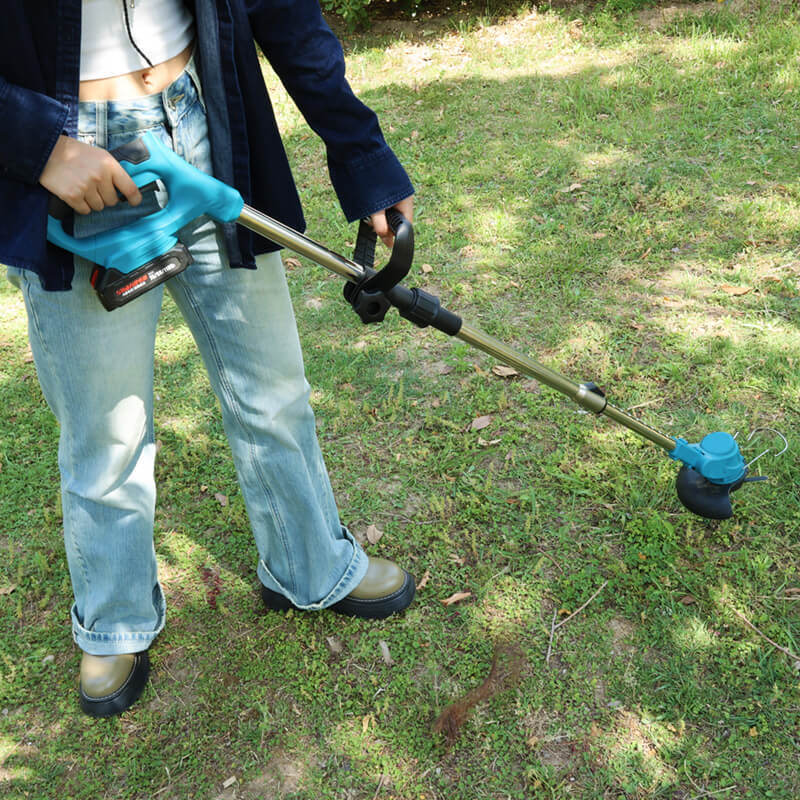 Portable Cordless Grass Trimmer Electric Brush Cutter Battery Powered Weed Cutting
