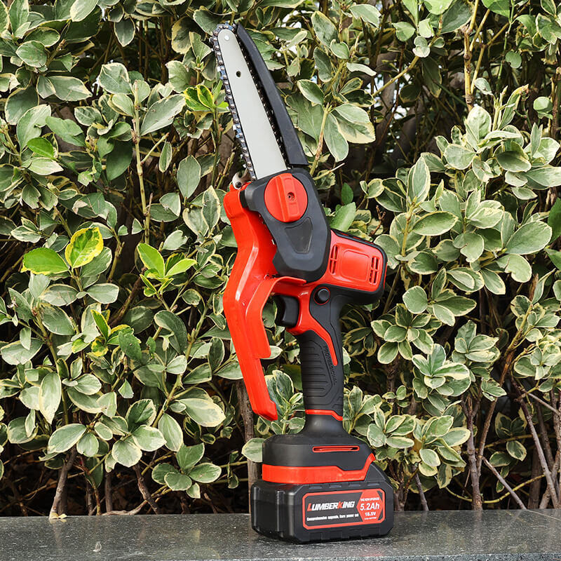 6-Inch Telescopic Handle Rechargeable Battery Operated Electric Cordless Chainsaw DIY Mini Handheld Chainsaw