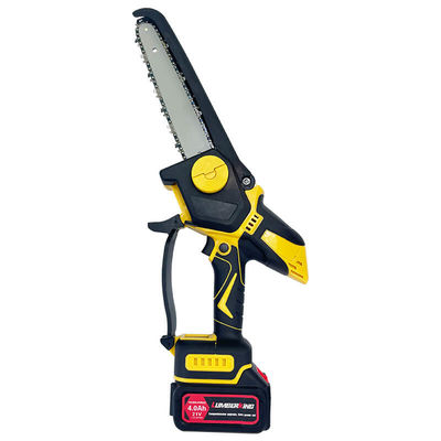 ポータブル ミニ ワイヤレス 電動チェーンソー 木材 伐採 ソー 再充電式 屋外