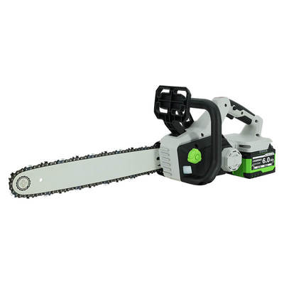 16インチブラシレス電動チェーンソー、自動チェーンテンションおよび潤滑システム搭載バッテリー駆動