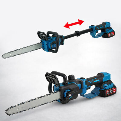 12 インチ 550W 21V 電動ポールチェーンソー 木を刈るための無線望遠鏡チェーンソー